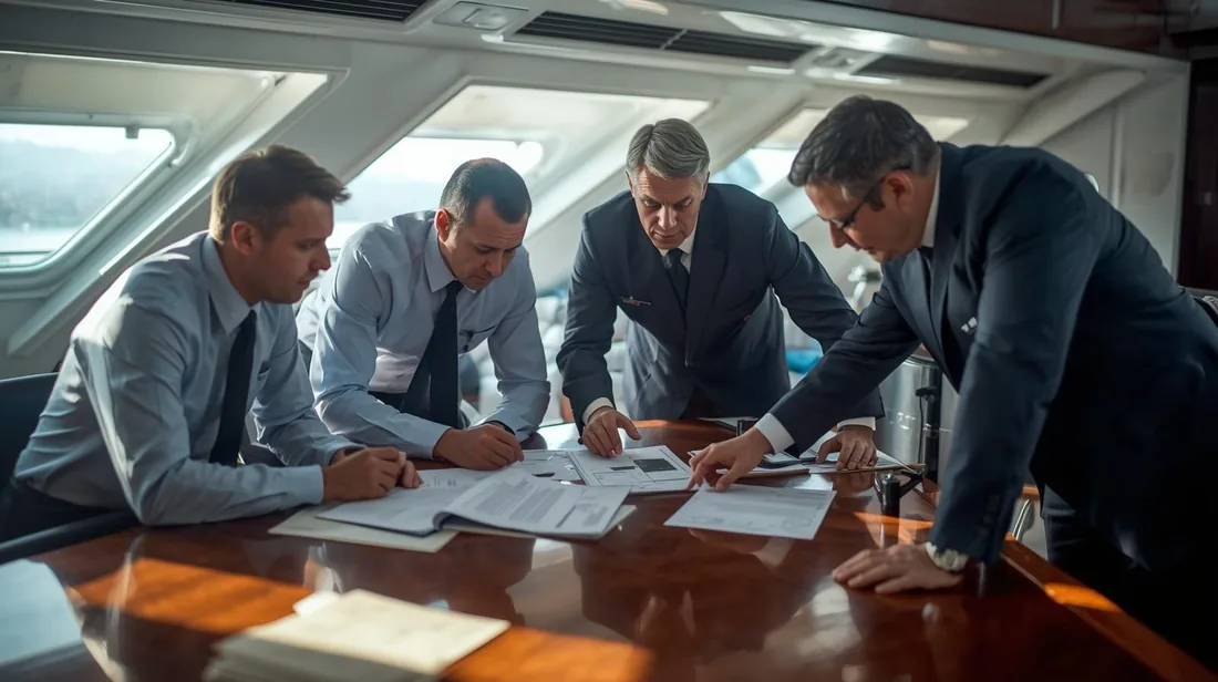 Vessel clearance coordination onboard