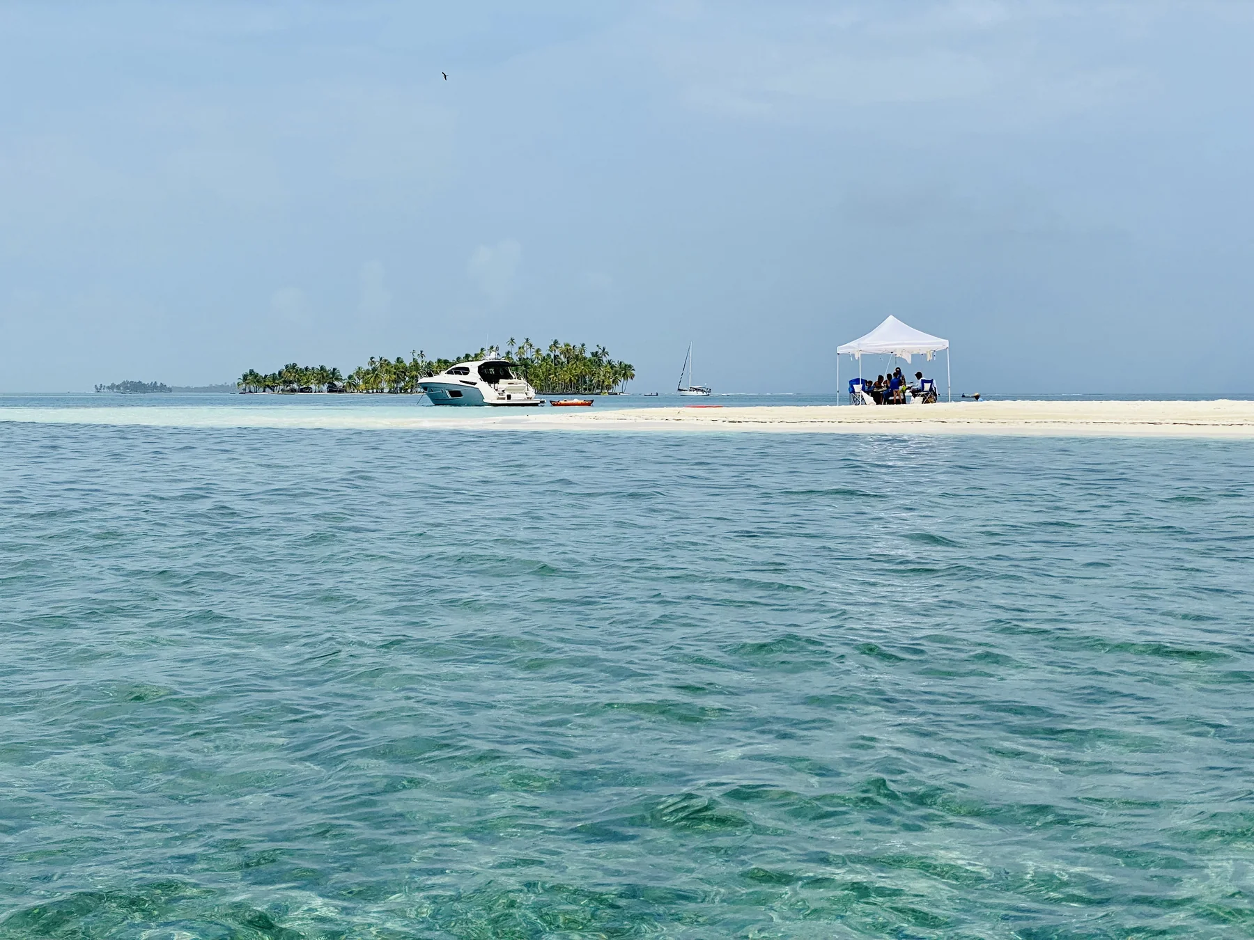 Private island anchorage in San Blas, Guna Yala, Panama